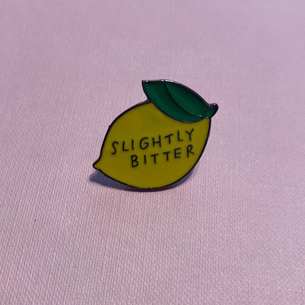 Slightly Bitter Lemon Enamel Pin
